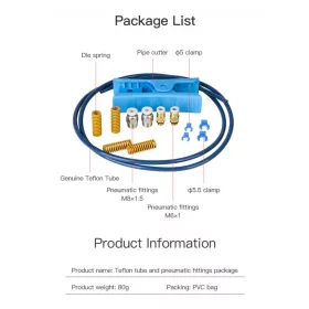 Tub teflon și set priză Capricorn 