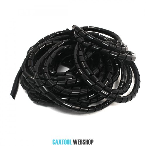 Protector cablu spirală negru 8mm 10m