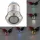 Buton metalic alb acvarezistent 12mm cu inel iluminare 12V 12x12x7.3mm