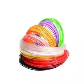 Stilou filament 3D PLA 1.75mm, set 10 culori, 10x10m