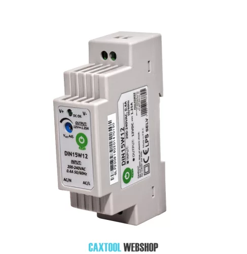 MW Power DIN15W15 sursă de alimentare pe șină DIN 15W 15V 1A