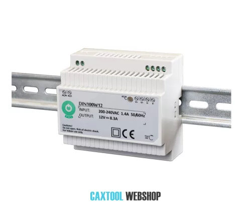 MW Power DIN100W12 sursă de alimentare pe șină DIN 100W 12V 8.3A