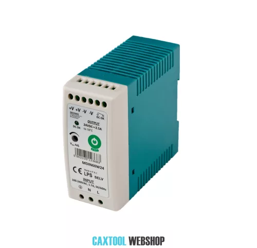 MW Power MDIN60W24 sursă de alimentare pe șină DIN 60W 24V 2.5A