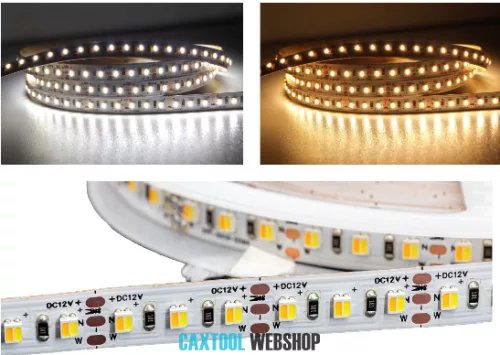 MW Power CCT LED bandă 120LED/m 19.2W/m 24V 2700K + 6500K IP33 5m