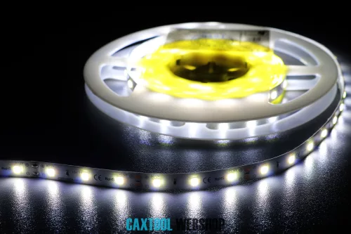 MW Power bandă LED profesională 60LED/m 6W/m 24V 6500K alb IP64 5m