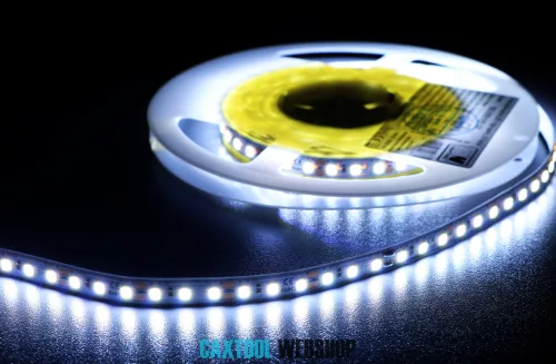MW Power bandă LED profesională 120LED/m 9.6W/m 12V 10000-16000K rece alb IP33 50m