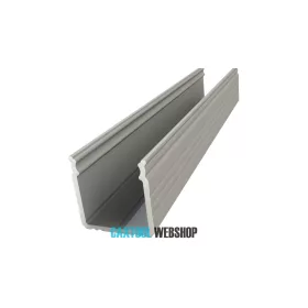   GLALU profil LED din aluminiu anodizat pentru montare la suprafață 16x16mm 2020mm argint