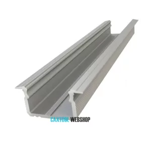   GLALU profil LED încastrat din aluminiu anodizat 9x16mm 1000mm argint