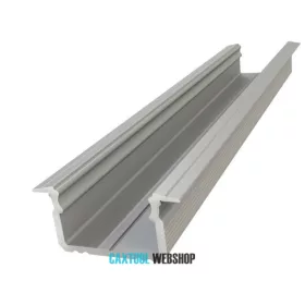   GLALU profil LED încastrat din aluminiu anodizat 9x16mm 3000mm argint