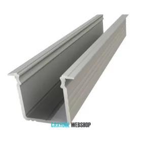   GLALU profil LED încastrat din aluminiu anodizat 15x16mm 1000mm argint