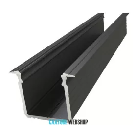   GLALU profil LED încastrat din aluminiu 15x16mm 2020mm negru