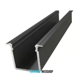   GLALU profil LED încastrat din aluminiu 15x16mm 1000mm negru