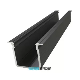   GLALU profil LED încastrat din aluminiu 15x16mm 3000mm negru