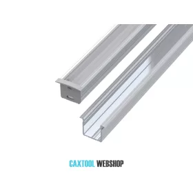   GLALU profil LED încastrat din aluminiu 15x16mm 4150mm naturale