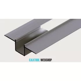 GLALU profil LED din aluminiu ascuns 12,5x16mm 2020mm negru