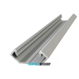   GLALU profil de colț LED din aluminiu anodizat 8,5x12mm 3000mm argint
