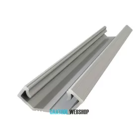   GLALU profil de colț LED din aluminiu anodizat 8,5x12mm 4150mm argint