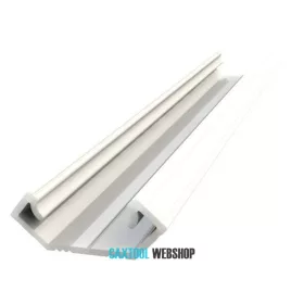 GLALU profil de colț LED din aluminiu 8,5x12mm 1000mm alb