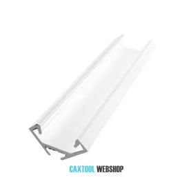 GLALU profil de colț LED din aluminiu 12x12mm 2020mm alb