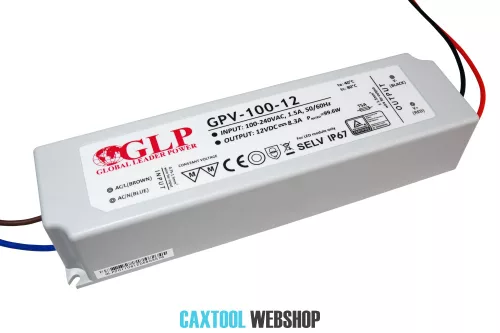 GLP plastic sursă de alimentare LED GPV-100-12 100W 12V 8.3A