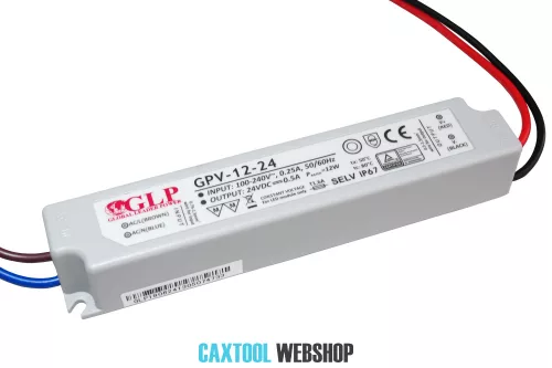 GLP plastic sursă de alimentare LED GPV-12-24 12W 24V 0.5A