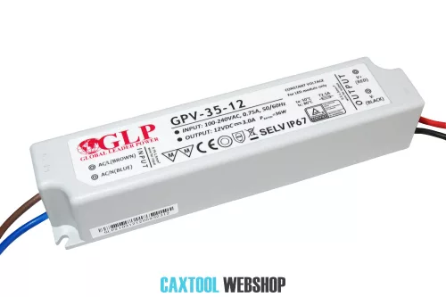 GLP plastic sursă de alimentare LED GPV-35-12 35W 12V 3A