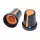 Capac, knob potențiometru 6mm,15x7 portocaliu