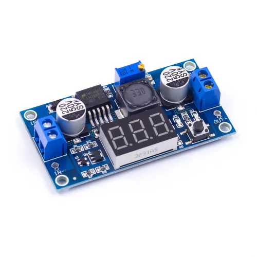 Modul coborâtor tensiune reglabil cu display LM2596S