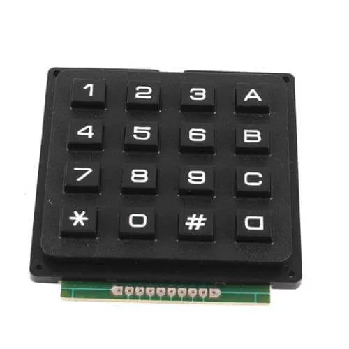 Tastatură matrice 4x4 negru