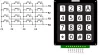 Tastatură matrice 4x4 negru