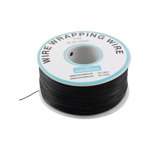 Cablu cupru 0.5mm OK Line 30AWG 230m Negru