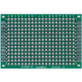 Placă PCB prototipare față dublă 4x6cm