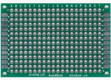 Placă PCB prototipare față dublă 4x6cm