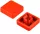 Capac buton 12x12x7.3mm roșu