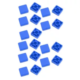 Capac buton 12x12x7.3mm albastru