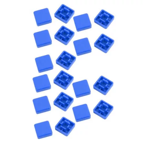 Capac buton 12x12x7.3mm albastru