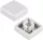 Capac buton 12x12x7.3mm alb