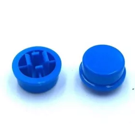 Capac buton 6x6x7.3mm albastru