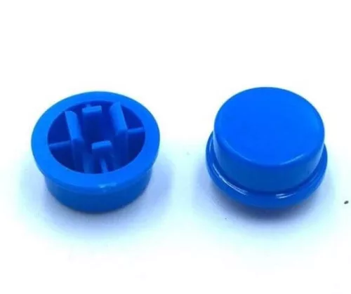 Capac buton 6x6x7.3mm albastru