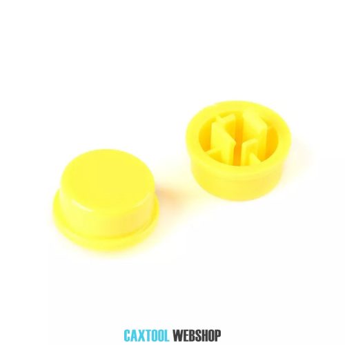 Capac buton 6x6x7.3mm galben