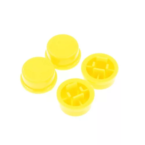 Capac buton 6x6x7.3mm galben