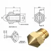 Duză cupru MK10/nozzle 1.75+0.3mm
