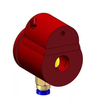 Baliză roșie coaxială pentru tubul laser CO2