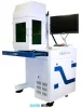 Marcator cu laser cu fibră optică cu design de birou cu geam de protecție CAXTM_FHC_50W