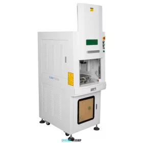   Design de masă cu laser cu fibră de marcare cu laser de masă complet închis 20W