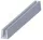 Profil de protecție a marginilor silicone, 6,85x3,2x6,35mm Profilu "U" gri