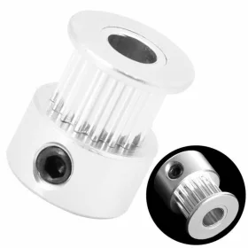 Fulie dințată 20 dinți pentru curea GT2 6mm ax metru 8mm 