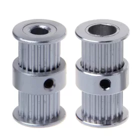 Fulie dublă GT2 pentru ax de 6mm, 20 dinți, gaură 8mm 