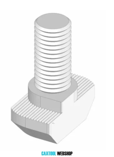 B10 surub cu cap ciocan M8x25