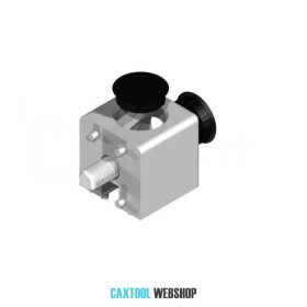 B10 Conector cubic 40x40 mm, 2D, canelură de 10 mm, kit